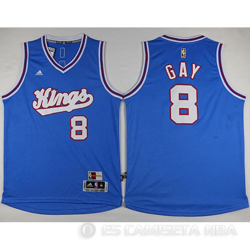 Camiseta Gay #8 Sacramento Kings Azul - Haga un click en la imagen para cerrar